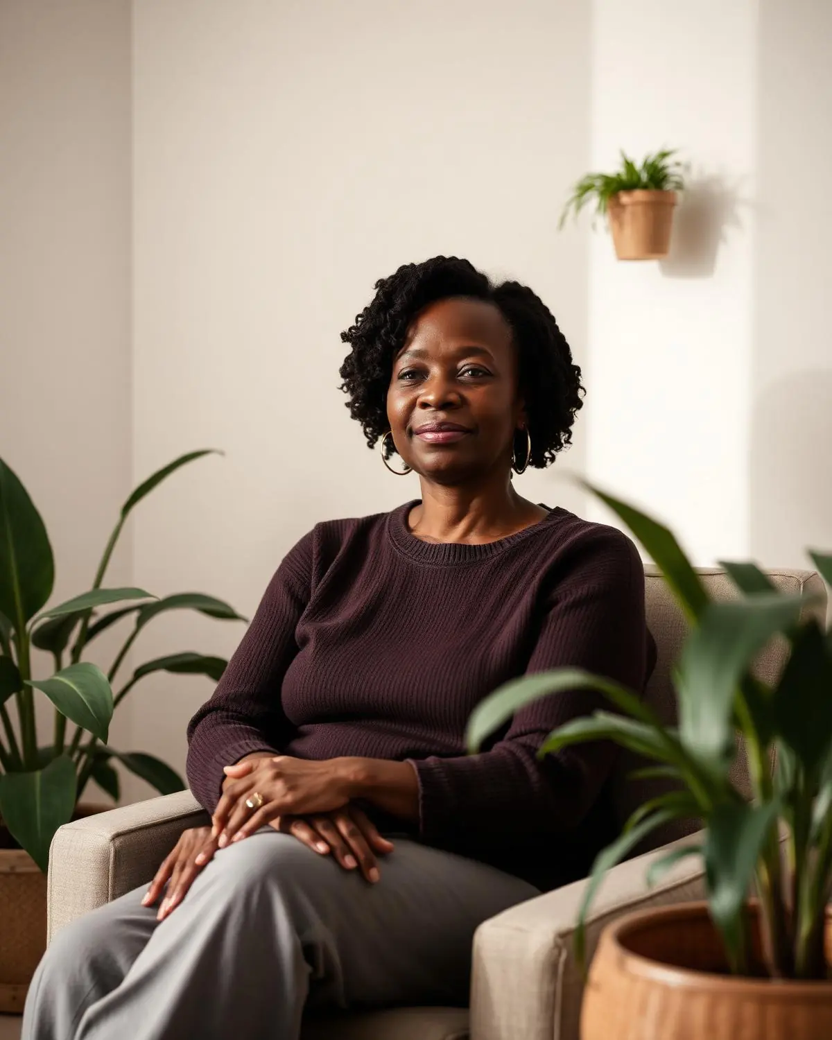 Supportive, professional mental health care in a bright room